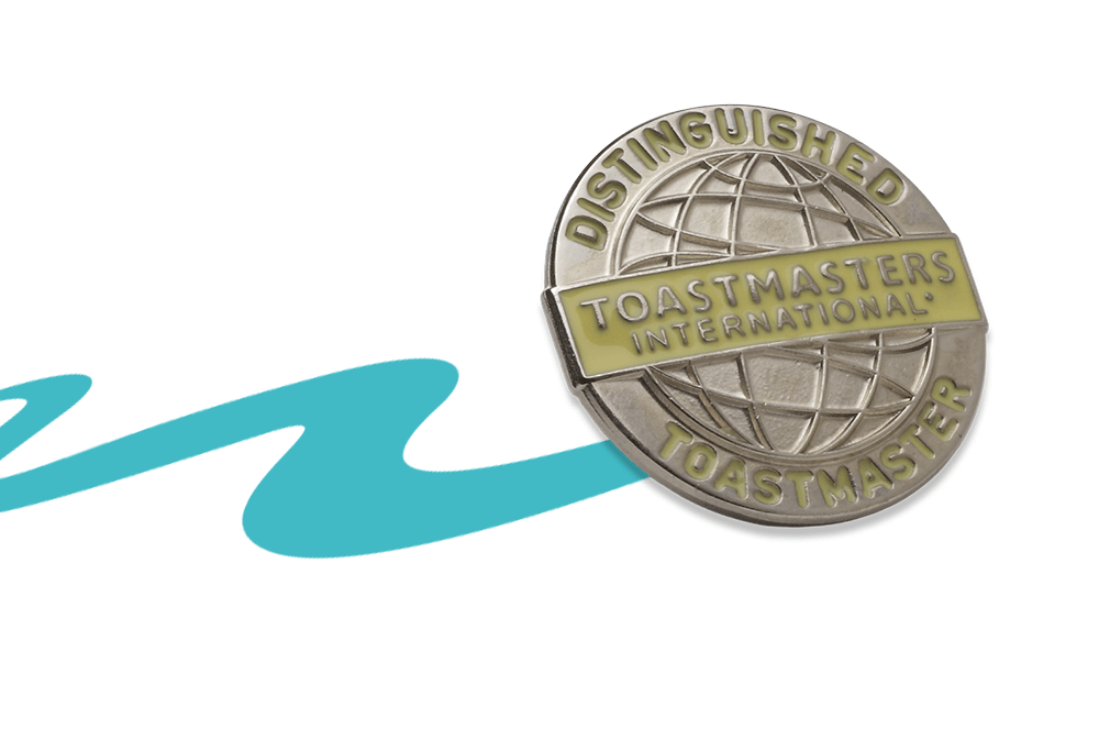 Gold Distinguished Toastmaster pin
