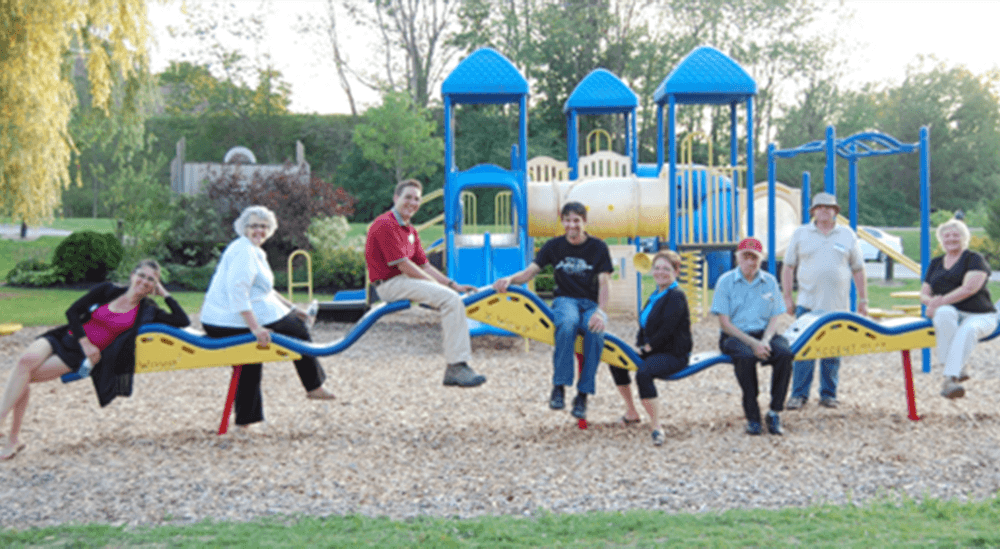 Members of Saugeen Toastmasters in Hanover, Ontario, Canada, hold their first summer meeting at Mildmay Rotary Park in Mildmay, Ontario. A history of either the park or the town becomes part of the program.