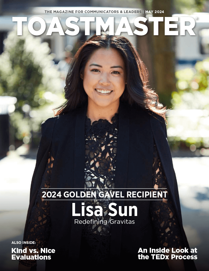 May 2024 cover of Toastmaster magazine