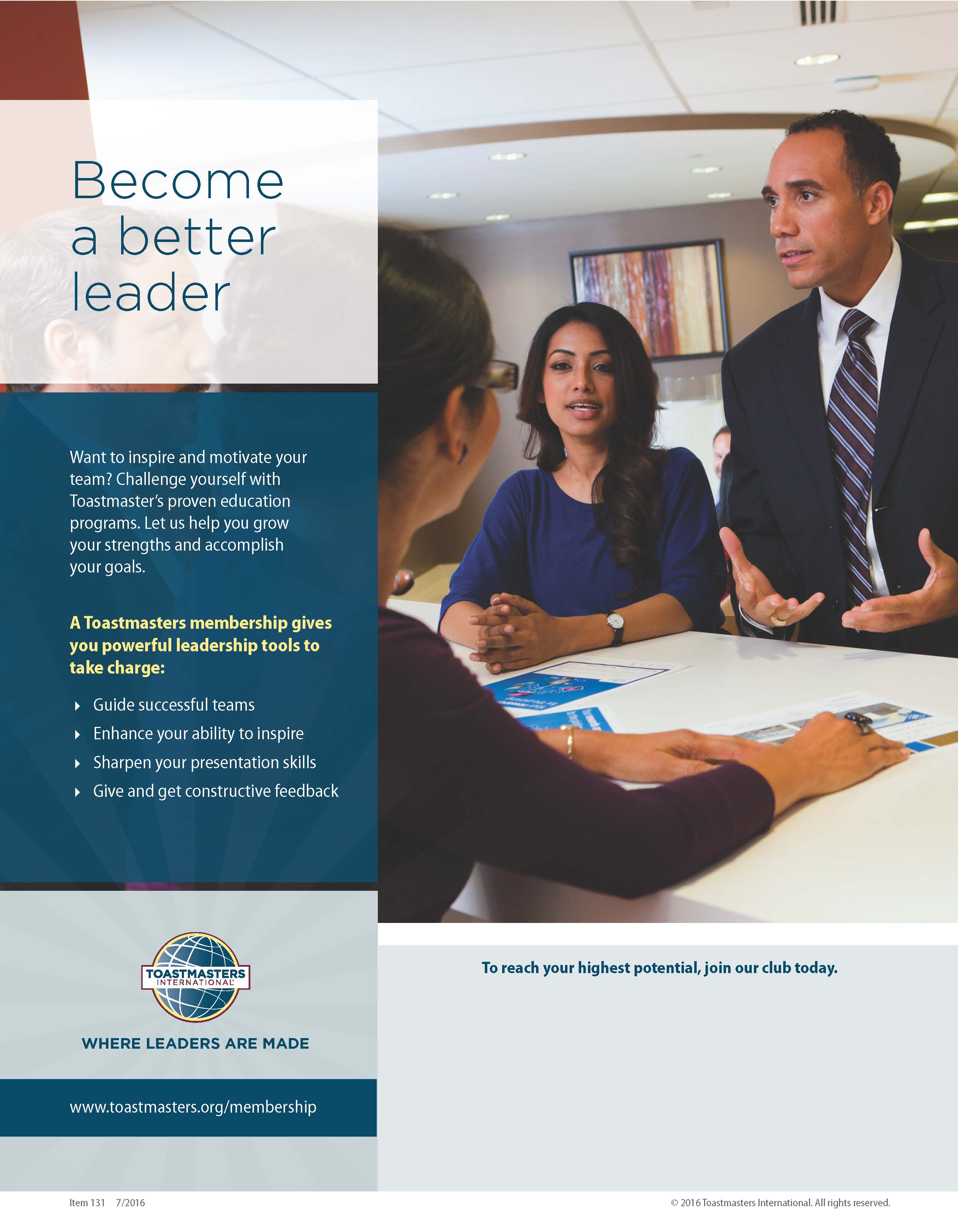 Become a Better Leader Flier
