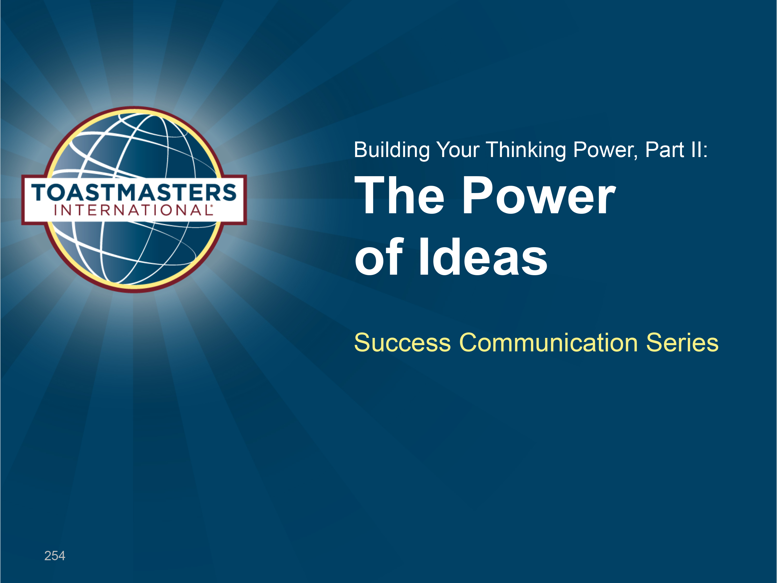 Building Your Thinking Power, II  (PPT)