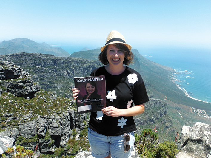 Liv Theunissen, from Hamilton, New Zealand, ­explores Table Mountain in Cape Town, South Africa.