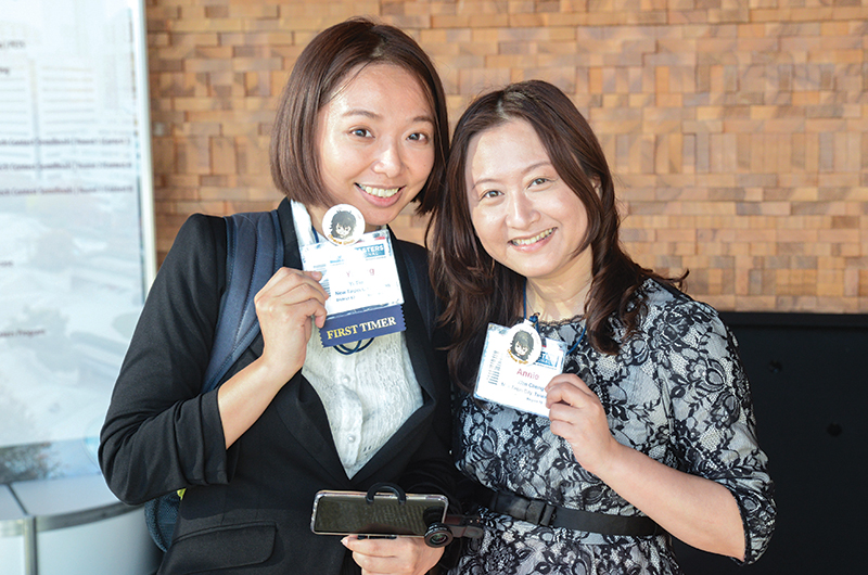 First-time attendee with a friend from Taipei, Taiwan.