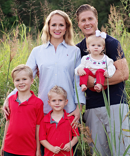 John Mabry poses with his family.