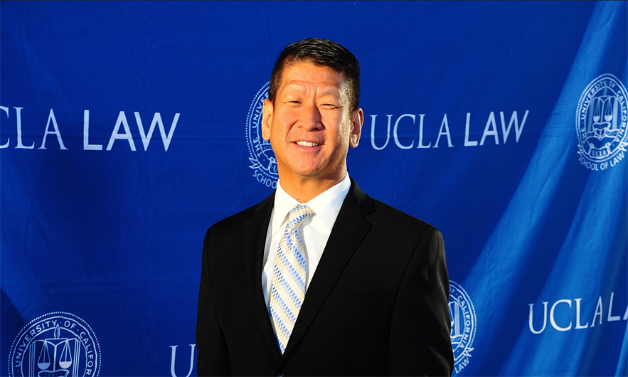 Steve Yu poses at the Dean’s Circle Dinner at the UCLA School of Law.