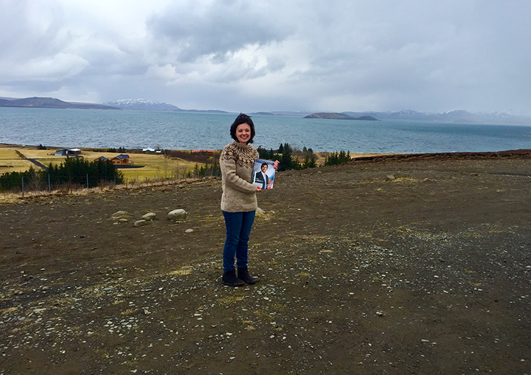 Jennifer Czapla, ACS, ALB, from Tonawanda, New York, poses in Thingvellir National Park in Iceland.