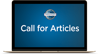 Toastmasters call for articles