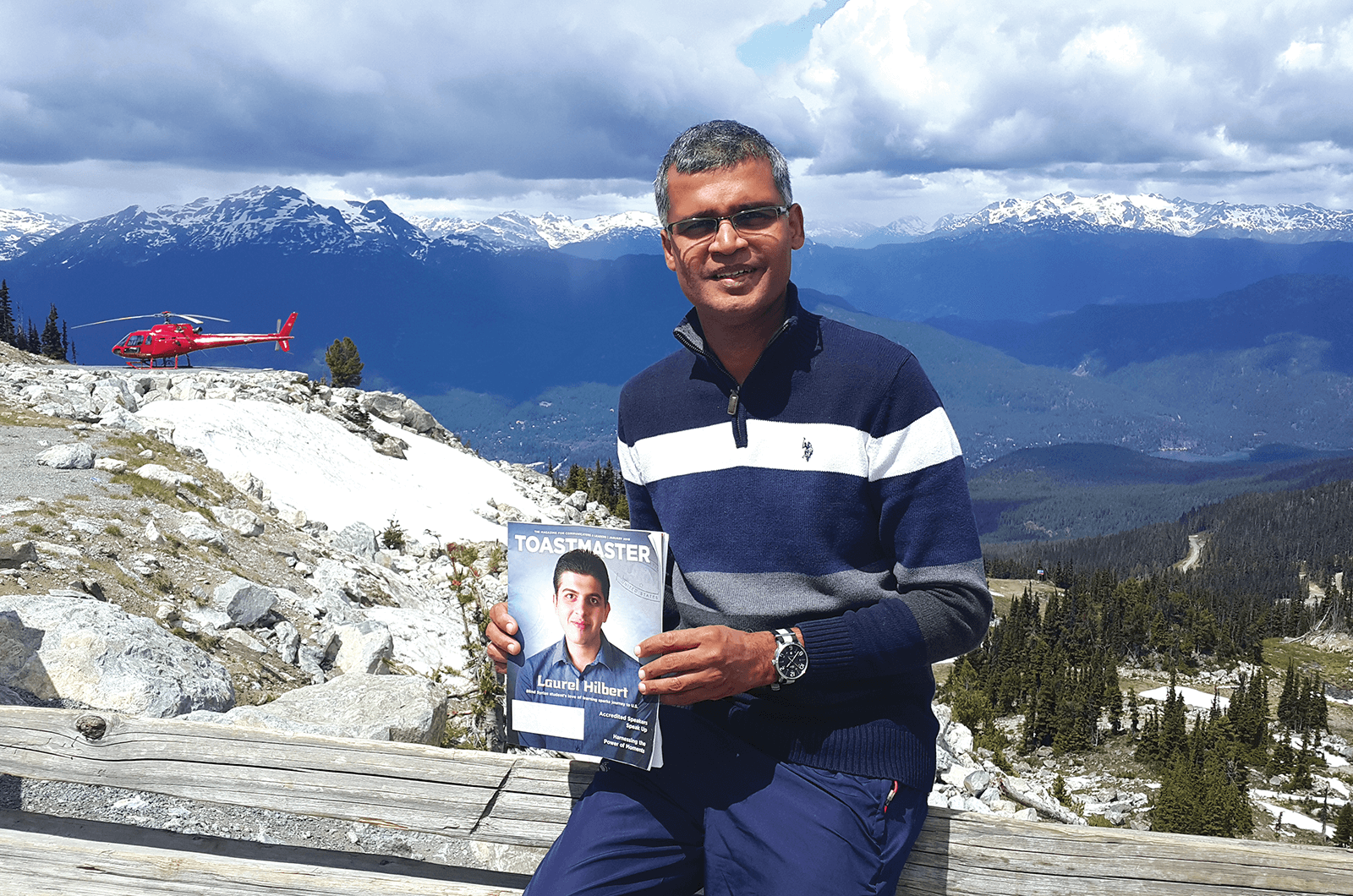Sivaprakassh Vaitheesvaran, CC, CL, of Doha, Qatar, visits Whistler ski resort in Whistler, British Columbia, Canada.