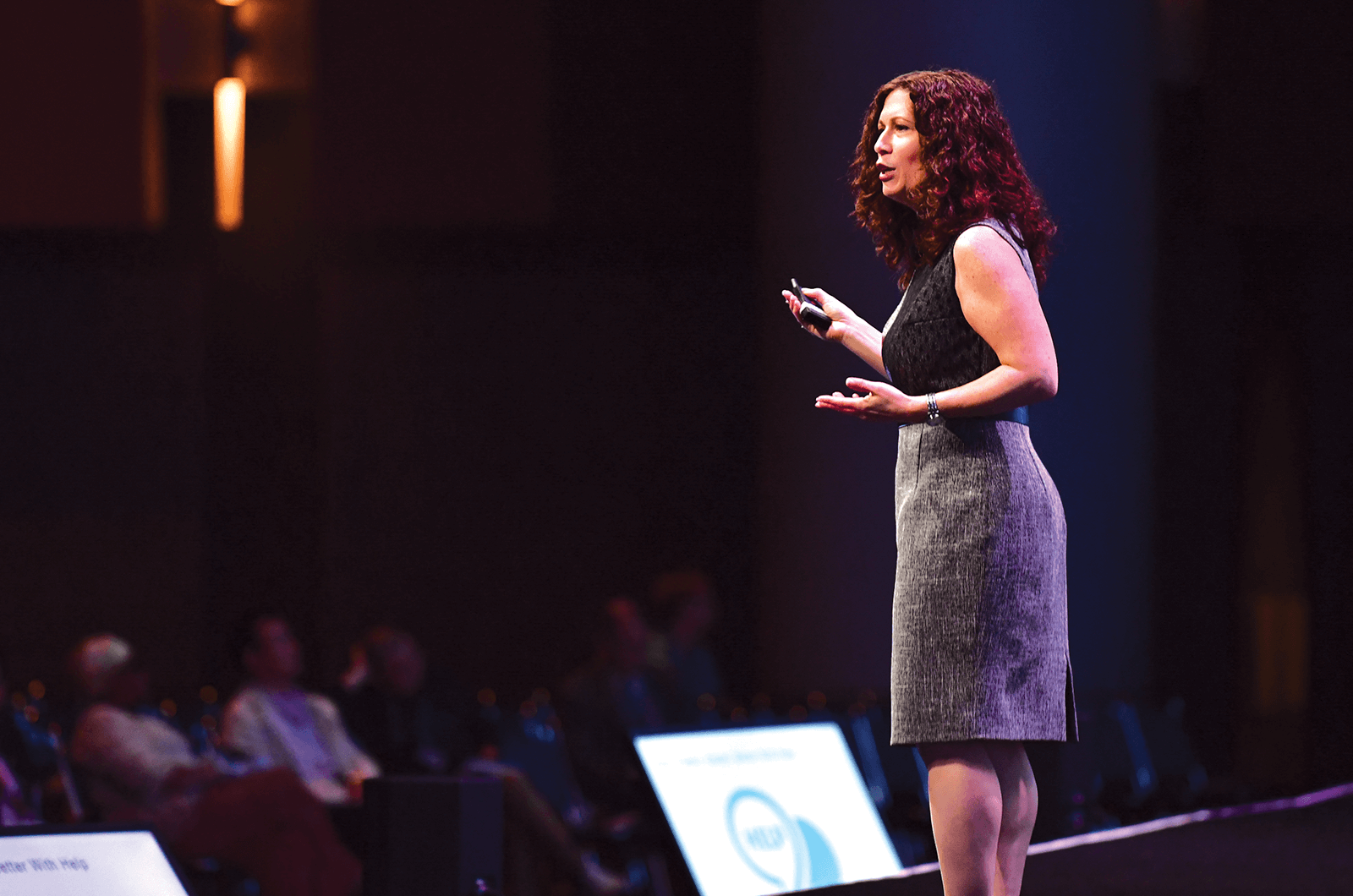 Michelle Tillis Lederman speaks at her education session.