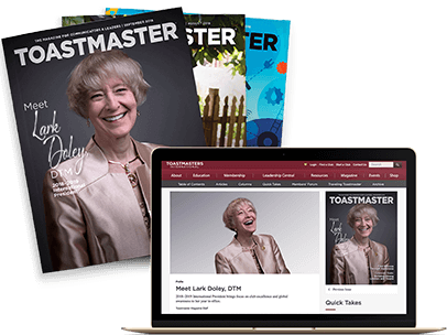 Toastmasters Magazine Subscription Announcement