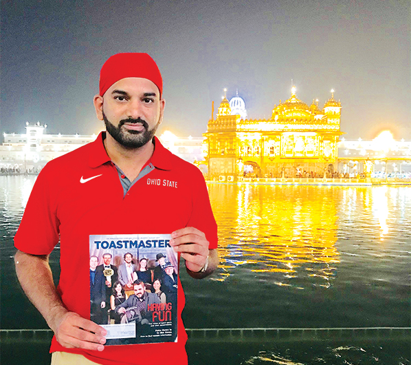 Manu Adhen, ACB, ALB, from Macedonia, Ohio, visits the Golden Temple in the city of Amristar, Punjab, India.