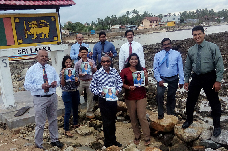 Members in Sri Lanka introduce the organization and bring awareness in the region of Vadamarachchi.