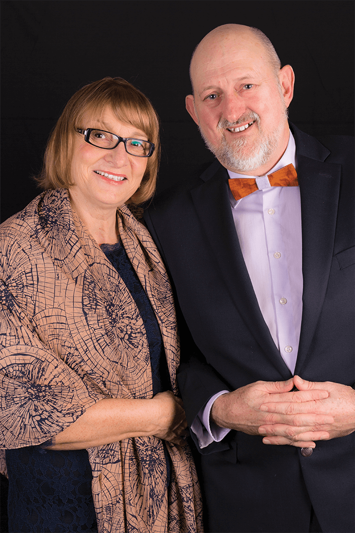 AT RIGHT: Peter Dhu and his wife, Violet. Photo by James Young