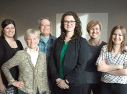 Six employees of Toastmaster magazine department at world headquarters