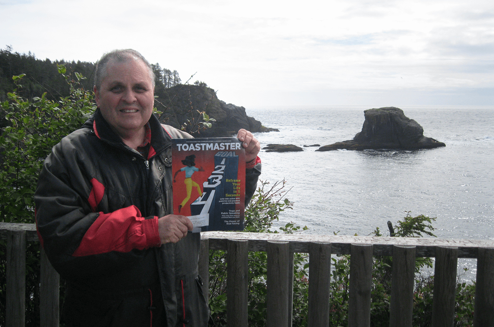 Rick Schwartz of Alexandria, Virginia, visits Cape Flattery in Washington, the northwesternmost point of the contiguous United States. 