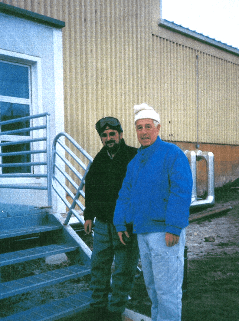 Toastmaster Donnellon (right), noted that the members he worked with at McMurdo station agreed that their experiences at the club directly or indirectly helped in their work in Antarctica. 