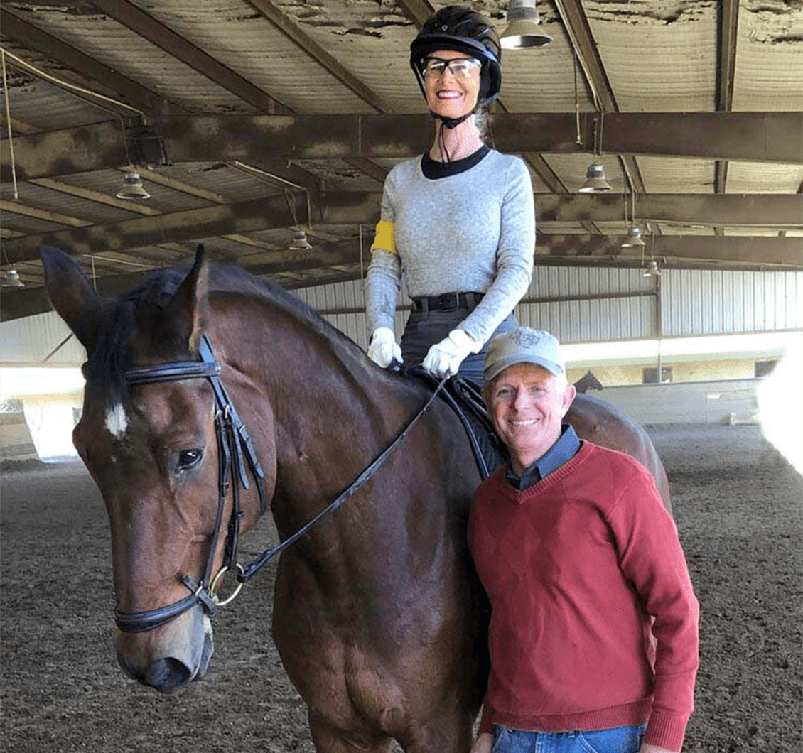 McAlexander and top para-equestrian trainer Kai Handt.