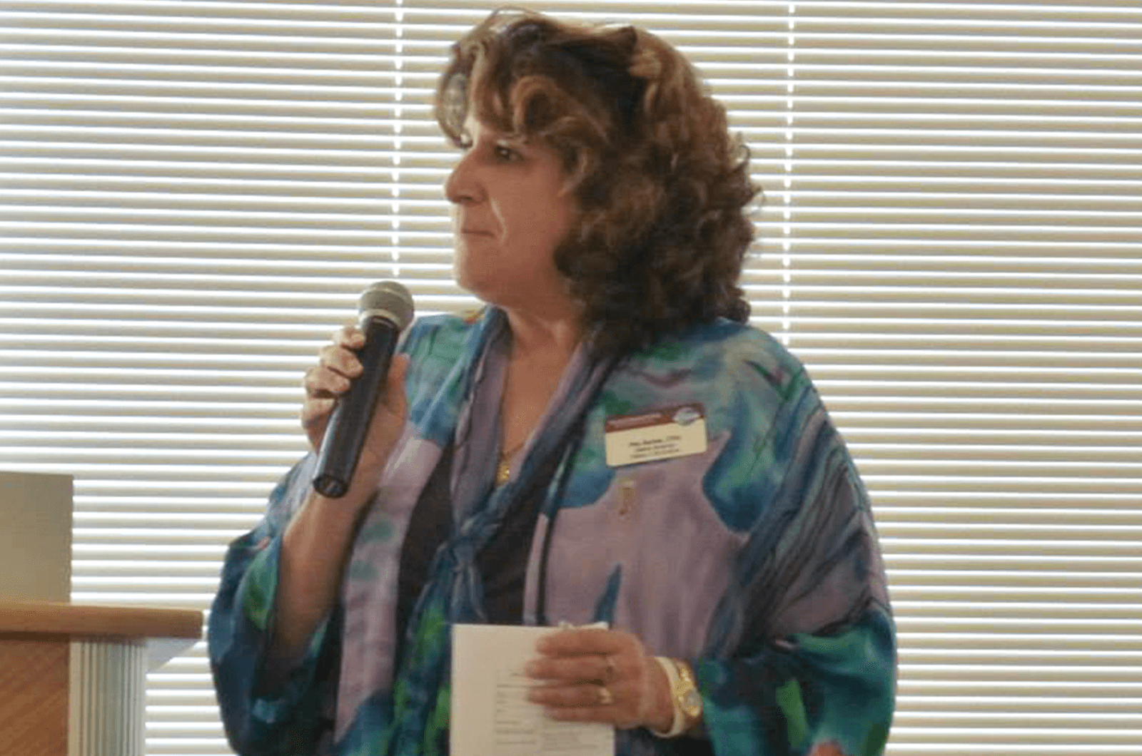 Rita Barber, DTM, encouraged her children to join Toastmasters at a young age.