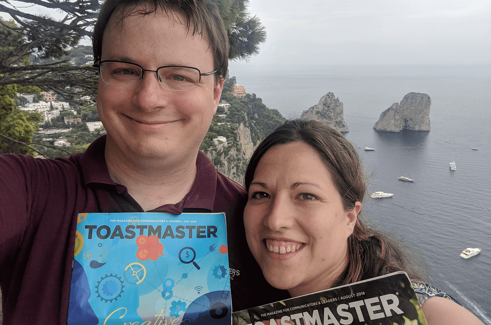 Justin and Christina Wad­dell, DTM, of Henrico, ­Virginia, enjoyed their honeymoon to Capri, Italy, in September 2018.