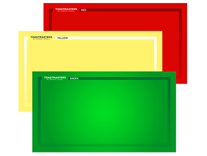 Red, yellow, and green Toastmasters virtual backgrounds