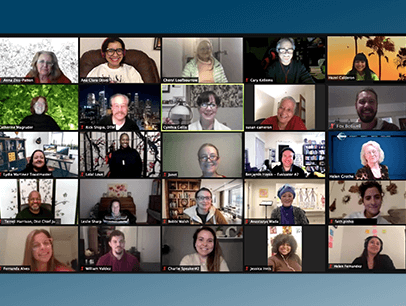 Group of people on a Zoom call