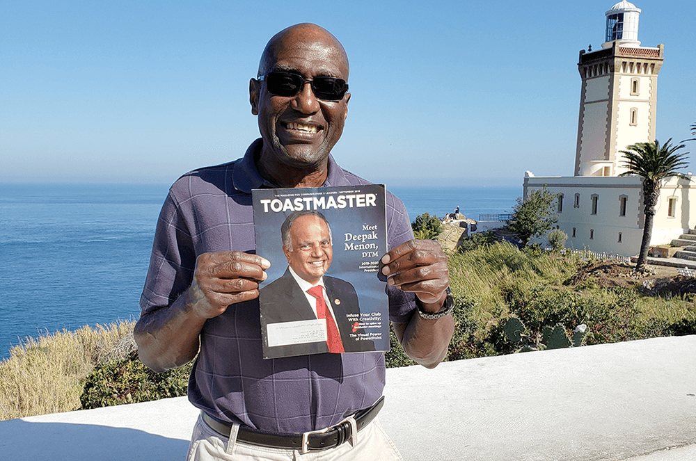 George Shy of Cerritos, California, visits Cape Spartelnear Tangier, Morocco, in 2019.