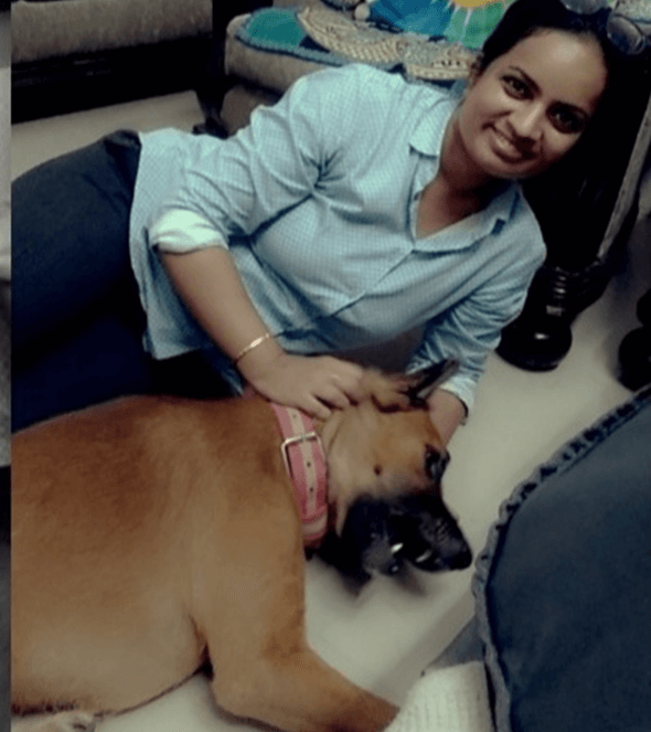 Sarika Verma and her dog, Tyson, of New Delhi, India.