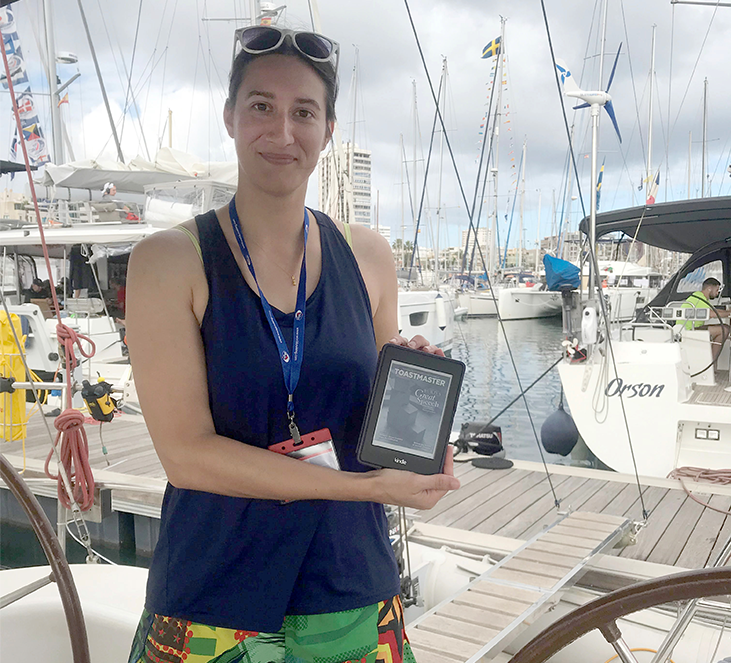 Anne Visdeloup of Paris, France, begins a nautical race in Las Palmas, Gran Canaria—one of the Canary Islands.