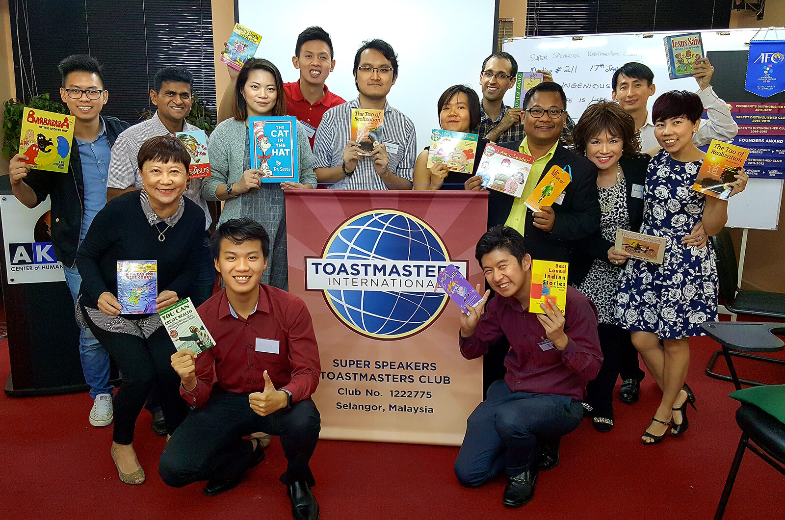 The Super Speakers of Puchong, Malaysia, hold a themed meeting, “Life is Like a Book.”