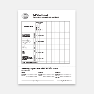Toastmasters International -Tall Tales Contest Tiebreaking Judge's Guide