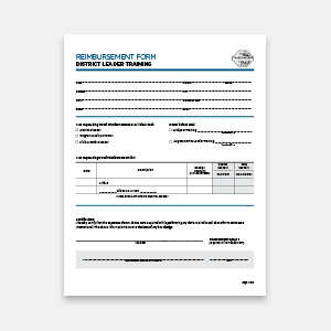 District Leader Training Travel Reimbursement