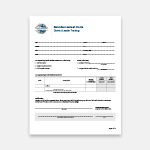 District Leader Training Travel Reimbursement