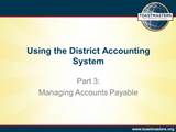 Managing Accounts Payable