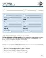 Club Coach Appointment