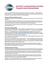 District Accounting System Transition Procedures