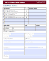 District Training Planning Template