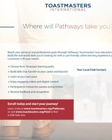 Where Will Pathways Take You flier